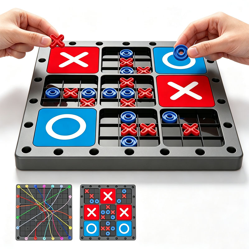 NEW 2 In1 Tic Tac Toe Board Ga - Strategy Board Game recension och pris