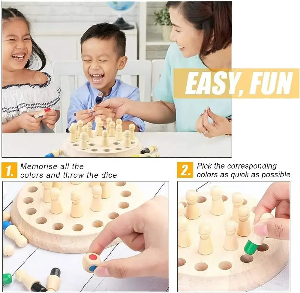 1PC Wooden Memory Match Stick  - Board Game Of Life recension och pris